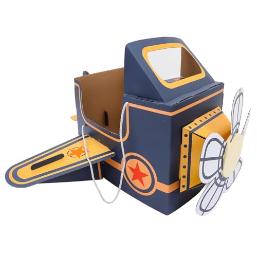 HEMOTON Tragbares Pappflugzeug-Spielzeug Für Kinder DIY-Papierflugzeug Mit Rotierendem Spiel- Und Lernerfahrung Im Freien Fliegende Flugzeuge Für Kinder von HEMOTON
