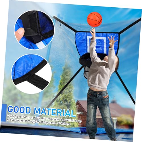 HEMOTON Trampolin Basketball Korb mit Pumpe und Bällen Basketballziel für Fördert Hand Auge Koordination Einfach Montierbar Outdoor für Bewegung von HEMOTON