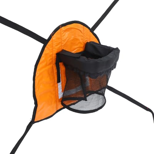 HEMOTON Trampolin Basketballkorb für Kreativer Indoor Basketballrahmen Einfach zu Montieren Fördert Eltern Junge Mädchen für Spiel Training Tragbar und Platzsparend Orange von HEMOTON