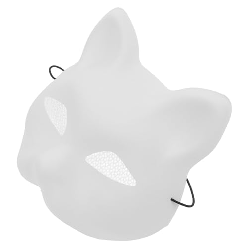 HEMOTON Unbemalte Katzenmaske für DIY Weißes Kunststoff Masken Basismodell für Halloween und Kostümpartys Kreativ Gestalten und Personalisieren für Masquerade und Cosplay HEMOTON Unbemalte Katzenmaske für DIY Weißes Kunststoff Masken Basismodell für Halloween und Kostümpartys Kreativ Gestalten und Personalisieren für Masquerade und Cosplay von HEMOTON