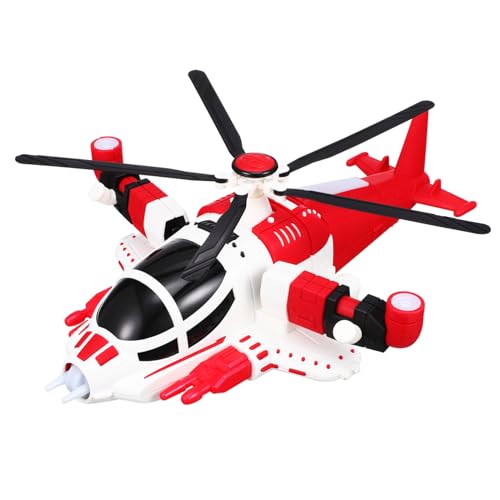 HEMOTON Verwandelbares Flugzeug 1 Rot Kleinkind Flugzeug Spielzeug Kinder Flugzeug Spielzeug Kinder Flugzeug Spielzeug Spielzeug Flugzeug Spielzeug Flugzeug Spielzeug Helikopter von HEMOTON