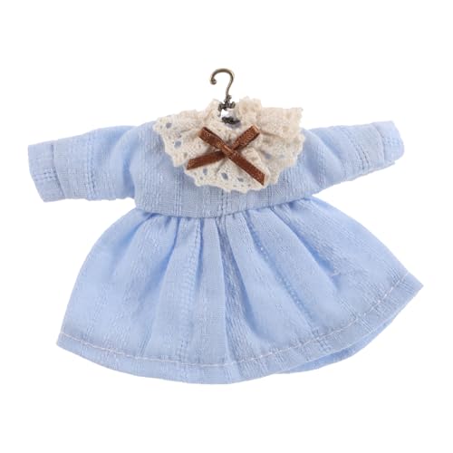 HEMOTON Vintage Puppenkleid Minirock mit Bügel für Puppenhaus Deko Klassisches Kleid für Hochzeits und Sammelpuppen Elegantes Outfit für Verschiedene Puppenmodelle von HEMOTON