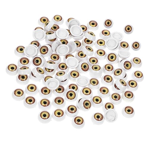 HEMOTON Augäpfel-Set 100 Stück Realistische Halbrunde Bastelaugen Multifunktionale Dekorative Augäpfel Für Puppen von HEMOTON