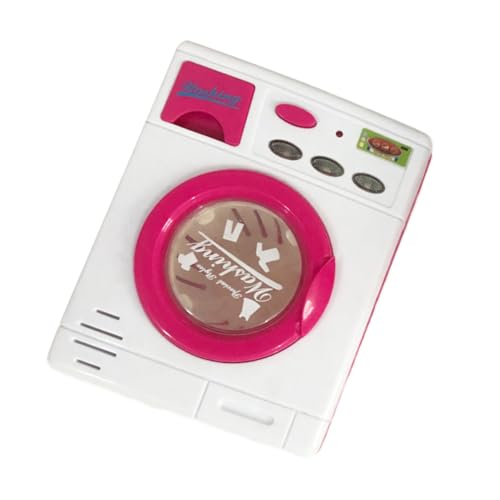 HEMOTON Waschmaschine Mini Spielhaus Kleinkinder Waschmaschine Rosa von HEMOTON