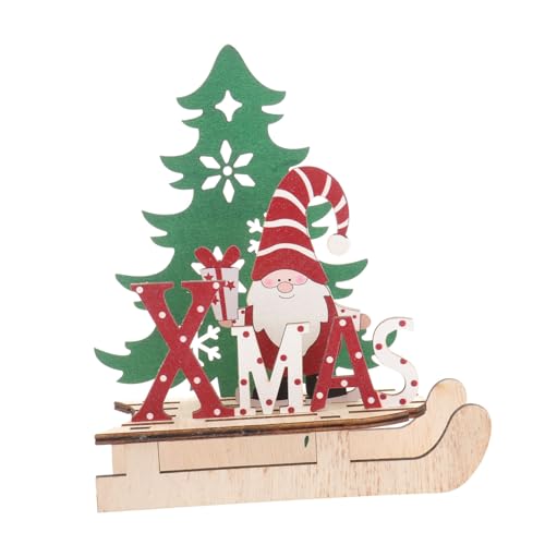 HEMOTON Weihnachtlicher Holz Schlitten Ornament Handbemalt Stabile Tischdeko Umweltfreundlich Langlebig für Festliche Weihnachtsdeko und Xmas Supplies HEMOTON Weihnachtlicher Holz Schlitten Ornament Handbemalt Stabile Tischdeko Umweltfreundlich Langlebig für Festliche Weihnachtsdeko und Xmas Supplies von HEMOTON