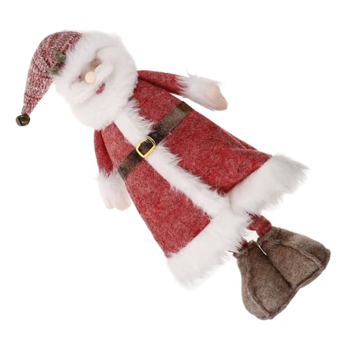 HEMOTON Weihnachtspuppe Weihnachtsbaumspitze Stern Ornamente Verstellbare Weihnachtsfigur Weihnachtsstern Weihnachtsmann Figuren Weihnachten Frühlingsbeine Weihnachtsdekor Feiertag Pp von HEMOTON