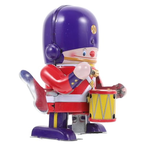 HEMOTON Wind Up Blechroboter Trommler Kreatives Sammlerstück Lustiger Cartoon Percussionist HEMOTON Wind Up Blechroboter Trommler Kreatives Sammlerstück Lustiger Cartoon Percussionist von HEMOTON