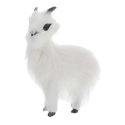 HEMOTON Faux Goat Figurine Für Weihnachten Plüsch Schaf Ornament Für Festliche Dekorationen Im Zuhause Als Oder Tischdeko Für Feiertage von HEMOTON