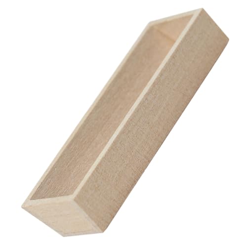 HEMOTON für kinderspielzeug Miniatures Modellbau Room Decoration gefälschte Pflanze falsches Gras Vase puppenhaus Mini-Hausversorgung Miniatur-Holzdekor hölzern Beige von HEMOTON