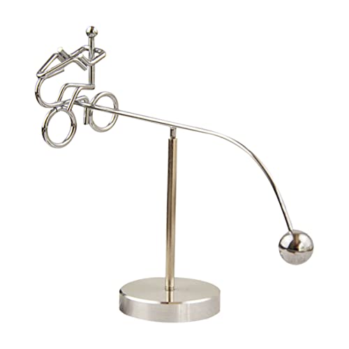 HEMOTON kleine Eisenmannverzierung Newton Pendel Schreibtischspielzeug Physikalisches stressabbau Eisenbecher balancierendes Tumbler- Metall Silver HEMOTON kleine Eisenmannverzierung Newton Pendel Schreibtischspielzeug Physikalisches stressabbau Eisenbecher balancierendes Tumbler- Metall Silver von HEMOTON