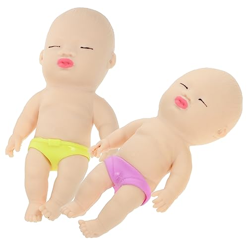 HEMOTON kleine Spielzeugfiguren Handentspannung Lustiges Figuren-Squeeze- Tragbares Squeeze- Figurenquetschspielzeug Squeeze- für Angst Weichkleber von HEMOTON