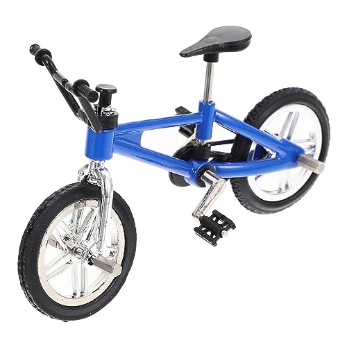 HEMOTON Miniaturfahrrad Mini Fahrrad Fahrradmodell Fahren Miniaturfahrzeug Finger Fahrräder Mini-Fahrrad Mini-Bike-Modell Miniatur Fahrrad Baby Zubehör Spielzeugzimmer Puppenhaus Legierung von HEMOTON