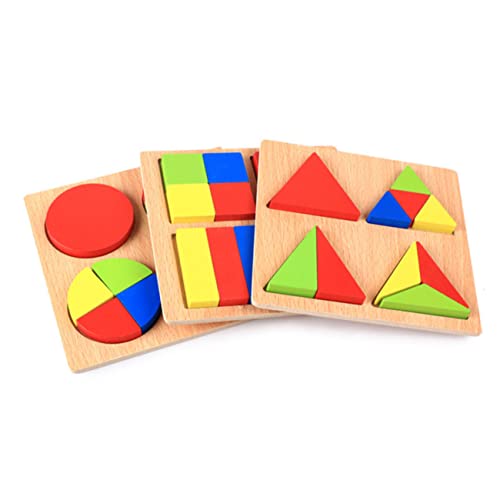 HEMOTON lustiges Puzzle-Spielzeug Spielset aus Holz Babyspielzeug aus Holz Rätsel Spielzeuge Lernspielzeug aus Holz Holz Spielzeug kreatives Holzspielzeug klein Blöcke Bambus von HEMOTON