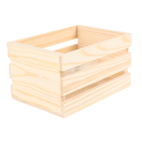Puppenhauskiste, Miniatur-milchkiste Aus Holz, Kleiner Obstkorb, Puppenhausmöbelmodell Für Kinder, Rollenspiel, DIY-mikrolandschaftsdekoration von HEMOTON