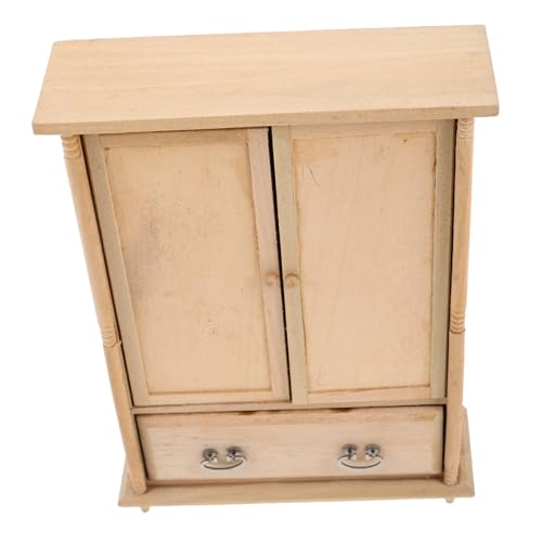 Vintage Möbel für Puppenhaus Eleganter aus Holz mit Unvollendeter Oberfläche für Kreative Gestaltung Kleine Räume und Fantasievolles Puppenstuben von HEMOTON