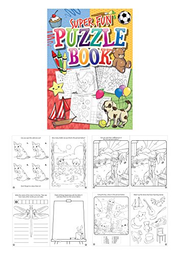 HENBRANDT 48 Mini-Puzzle-Malbuch, super lustiges Kinder-Aktivitätsbuch, Unisex-Partytütenfüller, Jungen und Mädchen von Henbrandt