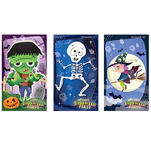 HENBRANDT Mini-Notizbücher für Kinder, Halloween, 6 Stück von Henbrandt