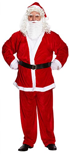 Luxus Erwachsene Weihnachten Weihnachtsmann Kostüm XXL Übergröße, Rot von Henbrandt