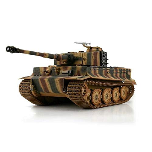 Torro RC Panzer Tiger 1 mit Metallketten, Metallunterwanne Späte Version BB Sommertarn von HENG LONG