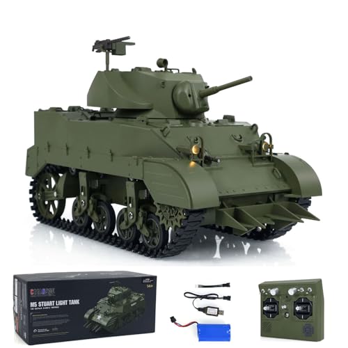 Toucan RC-Hobby-Heng Long Tukan-RC-Hobby, 1:16 Maßstab RTR Panzer, US-Stuart M5A1, britischer VI-Lichtpanzer, Hochgeschwindigkeits-Soundlichter von HENG LONG