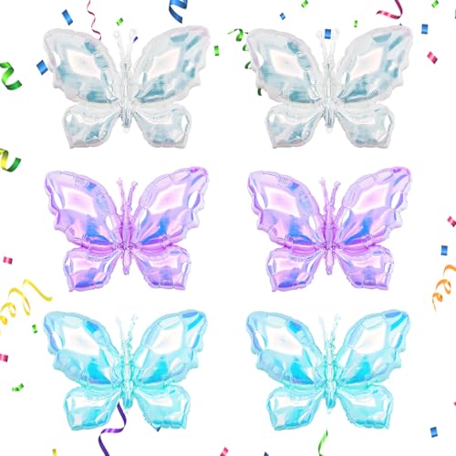6PCS XXL Schmetterling Luftballon, Geburtstagsdeko Folienballon Schmetterling, Schmetterlinge Deko Geburtstag, Kindergeburtstag Luftballon Schmetterling, Folienluftballon, Schmetterling Helium Ballons 6PCS XXL Schmetterling Luftballon, Geburtstagsdeko Folienballon Schmetterling, Schmetterlinge Deko Geburtstag, Kindergeburtstag Luftballon Schmetterling, Folienluftballon, Schmetterling Helium Ballons von HENGBIRD