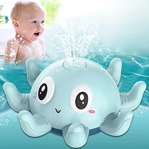 Badewannenspielzeug Baby Badespielzeug Wasserspielzeug, Baby Wasserspielzeug Badewanne mit Licht, Oktopus Badewanne Spielzeug ab 1 2 Jahr Baby Kinder Kleinkinder Geschenk von HENGBIRD