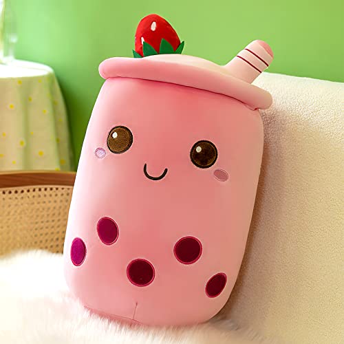 HENGBIRD Bubble Tea Plüschkissen Kuscheltier, Plüschtier Stofftier Boba Tea 25cm ilchtee Tasse Plush Plüschkissen Weich Kuscheltier Plüschkissen Spielzeug für Kinder Weihnachten, Geburtstag (A) von HENGBIRD