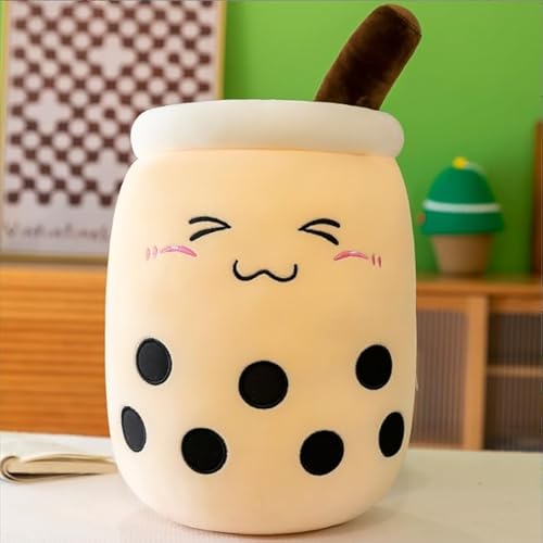 HENGBIRD Bubble Tea Plüschkissen Kuscheltier, Plüschtier Stofftier Boba Tea 25cm ilchtee Tasse Plush Plüschkissen Weich Kuscheltier Plüschkissen Spielzeug für Kinder Weihnachten, Geburtstag (D) von HENGBIRD