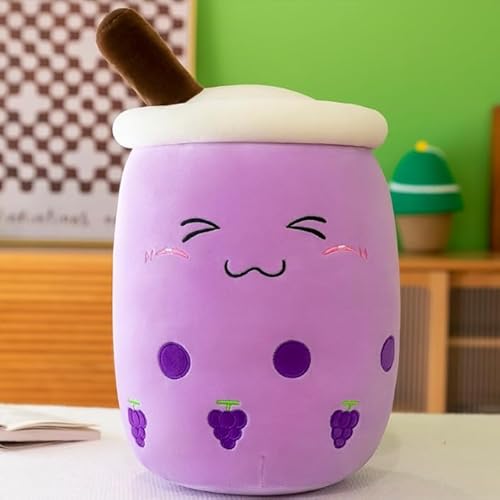 HENGBIRD Bubble Tea Plüschkissen Kuscheltier, Plüschtier Stofftier Boba Tea 25cm ilchtee Tasse Plush Plüschkissen Weich Kuscheltier Plüschkissen Spielzeug für Kinder Weihnachten, Geburtstag (E) von HENGBIRD