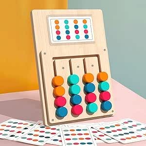 HENGBIRD Farben Sortierspiel Holzpuzzle ab 3 Jahre Montessori Spielzeug Color Zuordnungsspiel Farben Holz Schiebepuzzle mit 12 Doppelseitige Karten & 24 Mustern Holz Puzzle ab 3 Jahre Geschenk HENGBIRD Farben Sortierspiel Holzpuzzle ab 3 Jahre Montessori Spielzeug Color Zuordnungsspiel Farben Holz Schiebepuzzle mit 12 Doppelseitige Karten & 24 Mustern Holz Puzzle ab 3 Jahre Geschenk von HENGBIRD