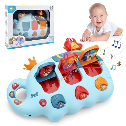 HENGBIRD Montessori Spielzeug, Baby Musical Kleinkinder Spielzeug, Pop-Up Pals Pop-up-Spielzeug für 1 2 3 Jahr Kinder, Geschenke 6 12 18 24 36 Monate für Mädchen Junge Kinderspielzeug von HENGBIRD
