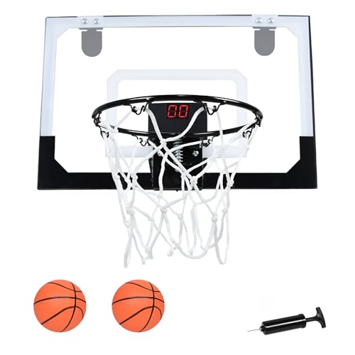 HENGMEI Basketballkorb Kinder, Basketball Korb mit Elektronische Anzeigetafel, Wandmontage Mini Basketball Hoop mit Ball und LED-Anzeige für Zimmer Outdoor Jungen, 46x33x9cm HENGMEI Basketballkorb Kinder, Basketball Korb mit Elektronische Anzeigetafel, Wandmontage Mini Basketball Hoop mit Ball und LED-Anzeige für Zimmer Outdoor Jungen, 46x33x9cm von HENGMEI