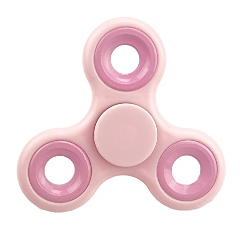 Toyland® Fidget Hand Spinner – Linderung von Stress und Angstzuständen (Pink & Pink Rings) von Toyland