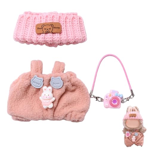 2025 Neue Kleidung für Labubu Outfit, Exquisites Zubehör für Labubu, Süßes Kleidungsset für 17cm Labubu Zubehör (#F) von HEPHYCE