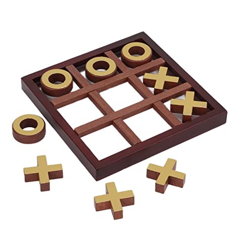 Brettspiel, XO Wooden Brettspiel Xo Toe Couchtisch Dekor Interaktive Puzzle Multi funktionales Schach für Kinder Erwachsene Familie von HERCHR
