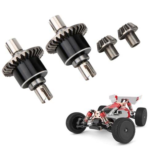 Differential Zahnrad, 27,8 x 43 mm Metall vorderen Hinterachsen -Antriebsgetriebe Differential Ringring -Set für Wltoy144001 1/14 RC -Automodell von HERCHR