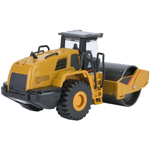 HERCHR 1/50 Skala Diecast Road Roller Toy Construction Fahrzeugauto Model Engineering Road Paner Fahrzeugkollektion für Kinder von HERCHR