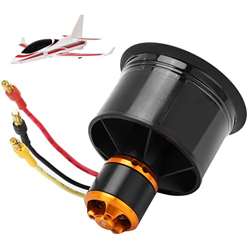 HERCHR 50 mm 12 Blades EDF-Ablüfter mit 3-4S QF2611 5000kV bürstenloser Outrunner Motormodell Balance getestete Strahlflugzeug RC Flugzeug CCW/CW (CW) von HERCHR