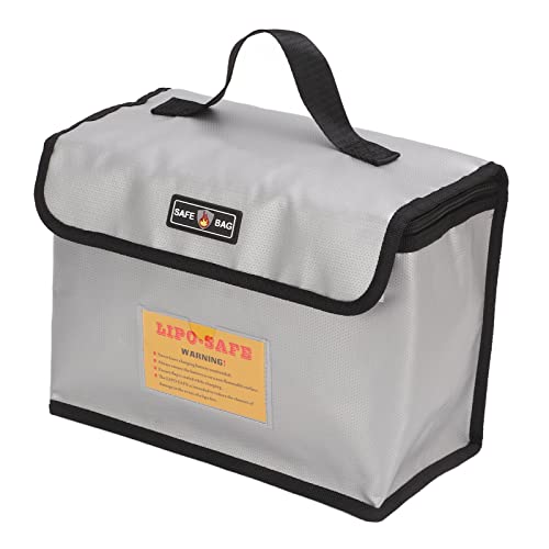 HERCHR Lipo-Batterietasche, 10,2 X 5,1 X 8,3 Zoll, Explosionsgeschützte Lithium-Batterie-Aufbewahrungstasche, Reißverschluss, Feuerfester Batterieschutz, Sichere Tasche Mit Griff HERCHR Lipo-Batterietasche, 10,2 X 5,1 X 8,3 Zoll, Explosionsgeschützte Lithium-Batterie-Aufbewahrungstasche, Reißverschluss, Feuerfester Batterieschutz, Sichere Tasche Mit Griff von HERCHR