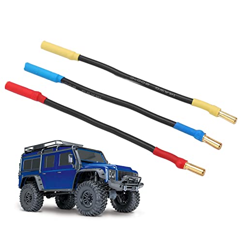 HERCHR RC -Motorkabel, 3pcs 13 cm / 5,1 Zoll Länge 4 mm Durchmesser Bananen -Stecker Verlängerung Kabel Draht Wärmesistentes Bananenstopfen Stecker für RC -Autoboot HERCHR RC -Motorkabel, 3pcs 13 cm / 5,1 Zoll Länge 4 mm Durchmesser Bananen -Stecker Verlängerung Kabel Draht Wärmesistentes Bananenstopfen Stecker für RC -Autoboot von HERCHR