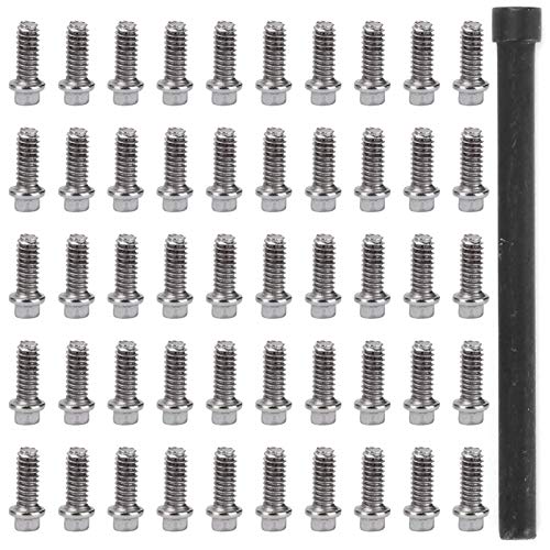 HERCHR RC -Schraube, 50pcs M2 M2,5 M3 Edelstahl RC Autorad Rand -Schnittscheibe mit Schraubendreher für 1/10 Crawler Car 1,9/2,2 Zoll Rand (M2) von HERCHR