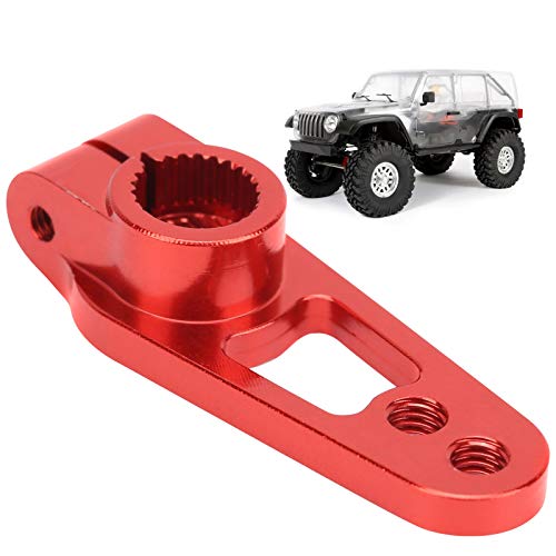 HERCHR RC -Servoarm, Aluminiumlegierung 25T Lenkausrüstung Accessoire Ersatzteil für 1/8 1/10 RC -Auto (Rot) von HERCHR