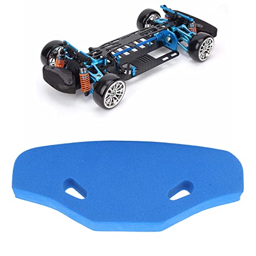 HERCHR RCCar Front Bumper, RC Car Sponge Foam FrontBumper Anti Collision RCCar Bumper for TT01 TT02 1/10 RC ModelCar (Blau) von HERCHR