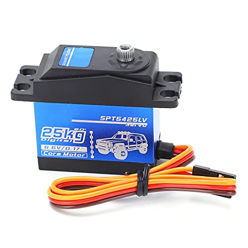 HERCHR SPT5425LVV 25 kg hoher Torsion Coreless Motor Servo Metall Water Prof Digital und Edelstahl -Ausrüstung Servo für 1/10 1/8 RC Cars -Ersatzzubehör HERCHR SPT5425LVV 25 kg hoher Torsion Coreless Motor Servo Metall Water Prof Digital und Edelstahl -Ausrüstung Servo für 1/10 1/8 RC Cars -Ersatzzubehör von HERCHR