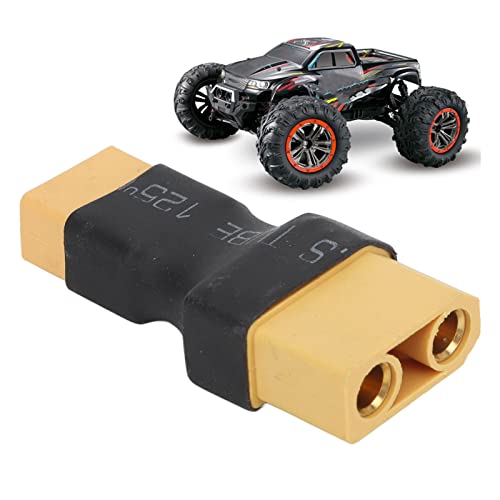 HERCHR XT90 weiblich bis XT60 Männlicher Adapter, 45 x 22 x 12 mm/1,8 x 0,87 x 0,47 Zoll Kein Drahtadapter -Konverter sicherer tragbarer RC -Adapter für RC -Autoflugzeuge Schiff von HERCHR
