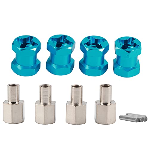Hex -Kombinierer -Hex -Adapter, RC -Erweiterungsrad -Hub -Hub -Treiberadapter -Upgrade Ersatz -Zubehör für D90 AX10 CC01 SCX10 350 (Blau) von HERCHR