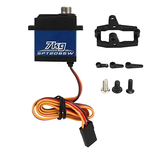 HERCHR Lenkservo, Digitales Servo 7 Kg Schaltgetriebe, Wasserdichtes, Geräuscharmes Servo Für Traxxas 1/18 TRX4M RC Ferngesteuertes Autoflugzeug HERCHR Lenkservo, Digitales Servo 7 Kg Schaltgetriebe, Wasserdichtes, Geräuscharmes Servo Für Traxxas 1/18 TRX4M RC Ferngesteuertes Autoflugzeug von HERCHR