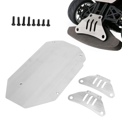 RC Car Panzerung, Vorne Und Hinten Unterfahrschutz Schutzpanzerung RC Car Panzerung Chassis Schutzplatte Edelstahl Chassis Rüstungsschutz Unterfahrschutzplatte Für TamiyaTT02 1/10 RC Car, Silber RC Car Panzerung, Vorne Und Hinten Unterfahrschutz Schutzpanzerung RC Car Panzerung Chassis Schutzplatte Edelstahl Chassis Rüstungsschutz Unterfahrschutzplatte Für TamiyaTT02 1/10 RC Car, Silber von HERCHR