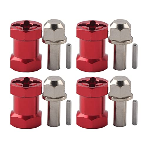 RC Hex Wheel Hub, 12 -mm -Fernbedienungs -Crawler -Lenkadapter -Abstandshalter Hochfestigkeit Lenkrad Hub -Hub -Kit für SCX10 D90 (Länge 17mm) von HERCHR