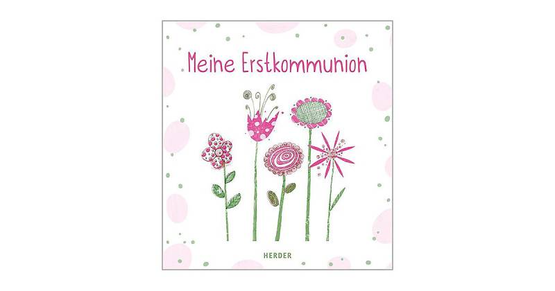 Buch - Meine Erstkommunion Erinnerungsalbum Blumen von HERDER Verlag